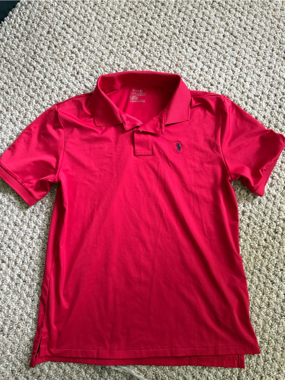 Ralph Lauren Bright Red Polo with Embroidered Pony